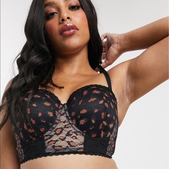 Leopard padded multiway bra in black - Picture 2 of 8